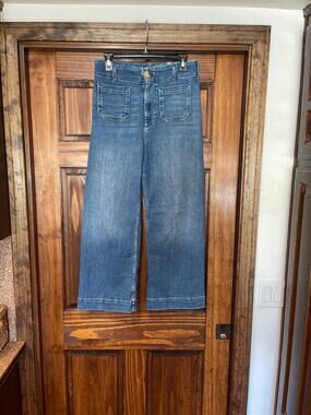 Anthropologie MAEVE The Collette wide leg denim pants size 28